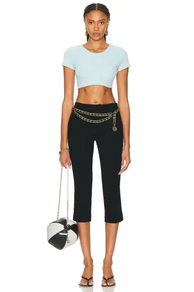 chanel Chanel Velour Crop Top | Thumbnail 4 chanel Chanel Velour Crop Top | Thumbnail 4