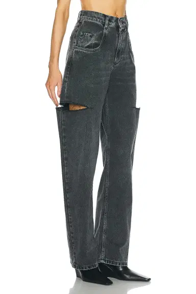 Maison Margiela Cut Out Wide Leg Jeans | Thumbnail 2 Maison Margiela Cut Out Wide Leg Jeans | Thumbnail 2