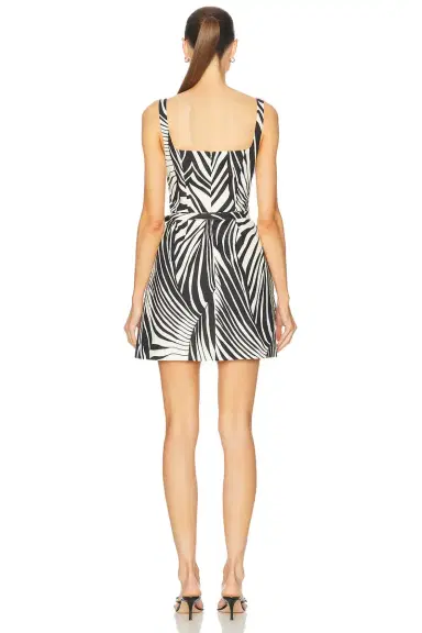 NICHOLAS Zoya Sleeveless Hourglass Mini Dress With Belt | Thumbnail 3 NICHOLAS Zoya Sleeveless Hourglass Mini Dress With Belt | Thumbnail 3