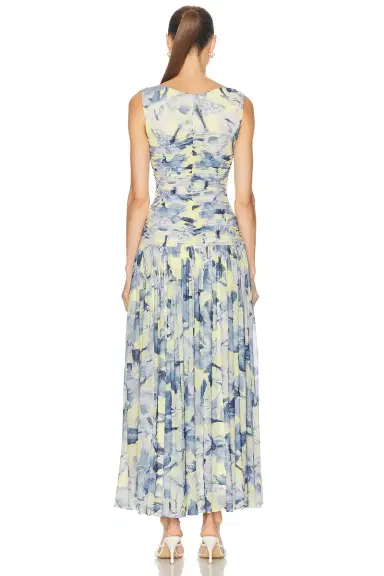 NICHOLAS Melia Sleeveless High V Midi Dress | Thumbnail 3 NICHOLAS Melia Sleeveless High V Midi Dress | Thumbnail 3