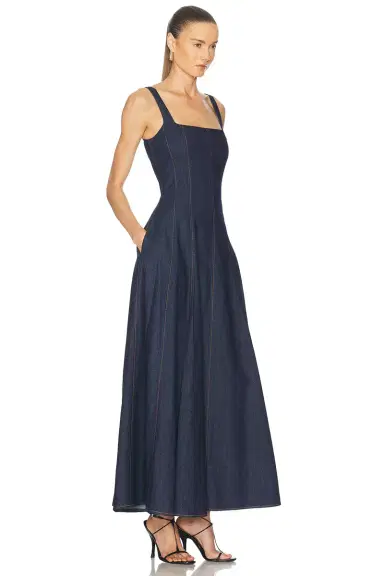 NICHOLAS Athena Sleeveless Paneled Midi Dress | Thumbnail 2 NICHOLAS Athena Sleeveless Paneled Midi Dress | Thumbnail 2