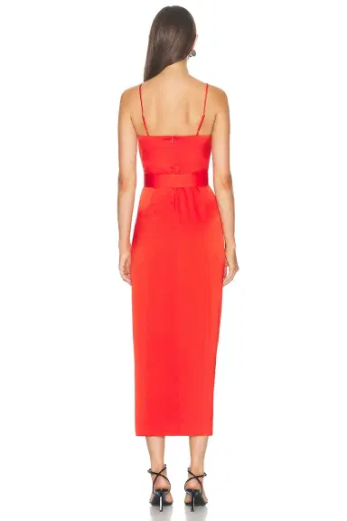 NICHOLAS Lulu Draped Corset Midi Dress | Thumbnail 4 NICHOLAS Lulu Draped Corset Midi Dress | Thumbnail 4