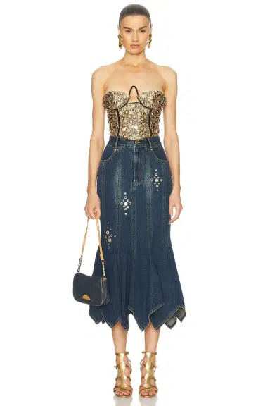 AREA Crystal Skirt | Thumbnail 5 AREA Crystal Skirt | Thumbnail 5