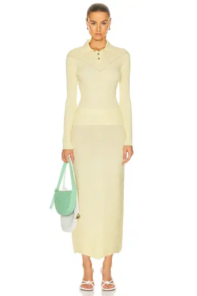 Bottega Veneta Cotton Moving Rib Skirt | Thumbnail 4 Bottega Veneta Cotton Moving Rib Skirt | Thumbnail 4
