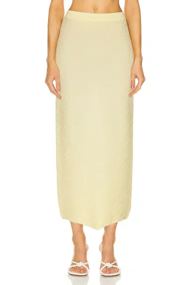 Bottega Veneta Cotton Moving Rib Skirt | Thumbnail 1 Bottega Veneta Cotton Moving Rib Skirt | Thumbnail 1