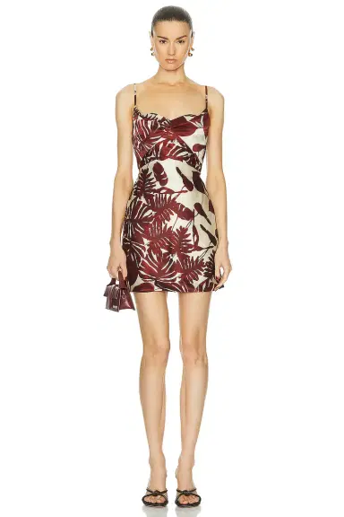 NICHOLAS Haley Cowl Draped Mini Dress | Thumbnail 1 NICHOLAS Haley Cowl Draped Mini Dress | Thumbnail 1