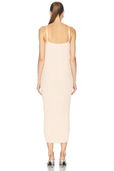 Jil Sander Beaded Rib Knit Dress | Thumbnail 3 Jil Sander Beaded Rib Knit Dress | Thumbnail 3