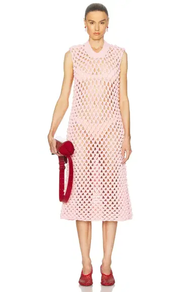Jil Sander Sleeveless Crew Neck Dress | Thumbnail 1 Jil Sander Sleeveless Crew Neck Dress | Thumbnail 1