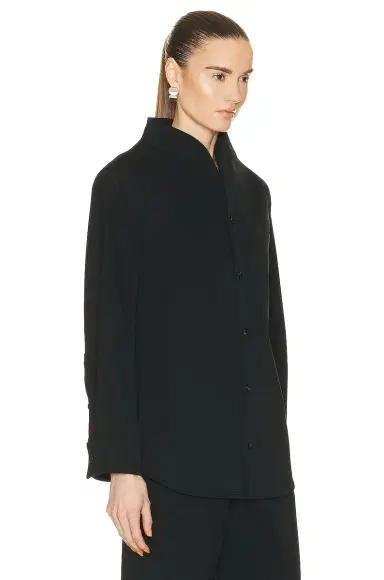 Bottega Veneta Stretch Funnel Neck Shirt | Thumbnail 2 Bottega Veneta Stretch Funnel Neck Shirt | Thumbnail 2