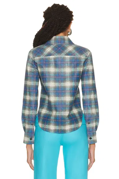 Bottega Veneta Leather Check Flannel Shirt | Thumbnail 4 Bottega Veneta Leather Check Flannel Shirt | Thumbnail 4