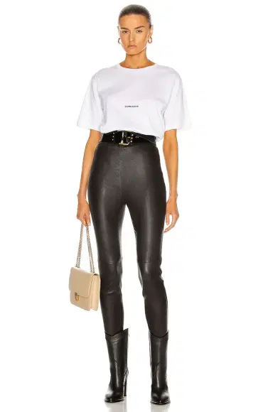 Saint Laurent Small Logo Tee | Thumbnail 4 Saint Laurent Small Logo Tee | Thumbnail 4