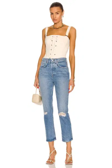 GRLFRND Karolina High Rise Straight Crop Jeans | Thumbnail 4 GRLFRND Karolina High Rise Straight Crop Jeans | Thumbnail 4