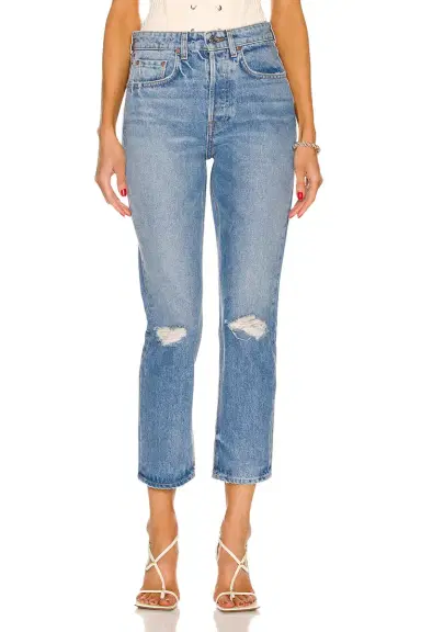 GRLFRND Karolina High Rise Straight Crop Jeans | Thumbnail 1 GRLFRND Karolina High Rise Straight Crop Jeans | Thumbnail 1