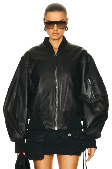 THE ATTICO Anja Bomber Jacket | Thumbnail 3 THE ATTICO Anja Bomber Jacket | Thumbnail 3