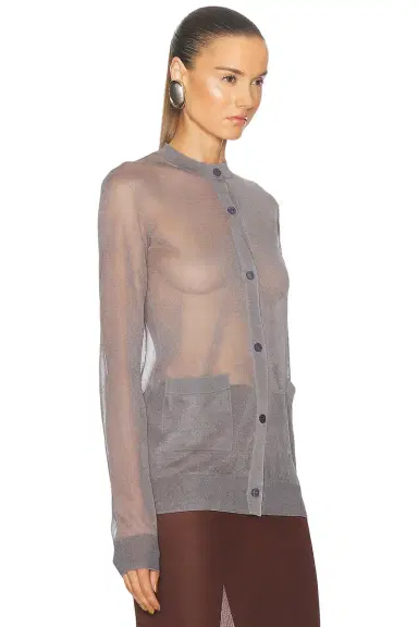 Saint Laurent Sheer Cardigan | Thumbnail 2 Saint Laurent Sheer Cardigan | Thumbnail 2