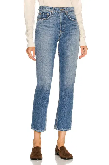 GRLFRND Karolina High Rise Straight Crop Jeans | Thumbnail 1 GRLFRND Karolina High Rise Straight Crop Jeans | Thumbnail 1