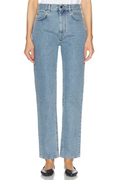 Loulou de Saison Wular Straight Leg Jeans | Thumbnail 1 Loulou de Saison Wular Straight Leg Jeans | Thumbnail 1