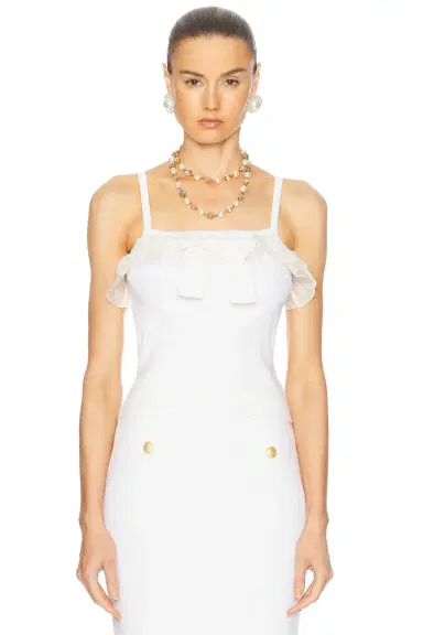Alessandra Rich Sleeveless Top | Thumbnail 1 Alessandra Rich Sleeveless Top | Thumbnail 1