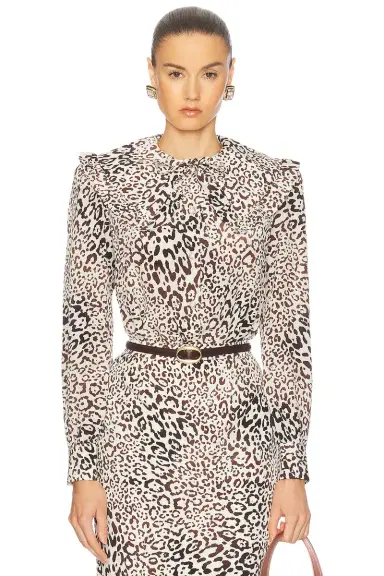Alessandra Rich Long Sleeve Top | Thumbnail 1 Alessandra Rich Long Sleeve Top | Thumbnail 1