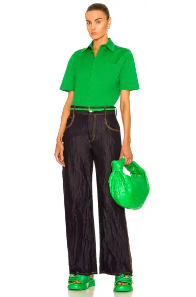 Bottega Veneta Metal Denim Twill Trouser | Thumbnail 4 Bottega Veneta Metal Denim Twill Trouser | Thumbnail 4