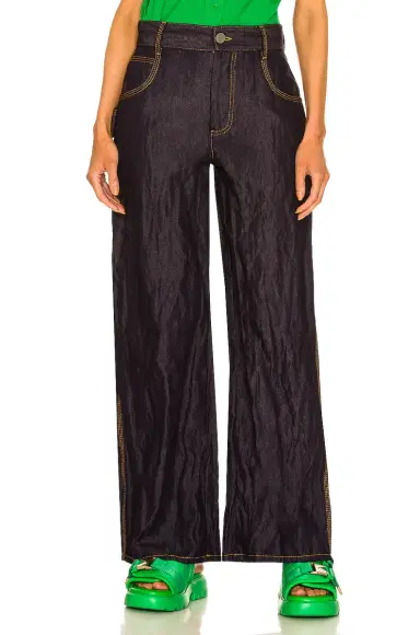 Bottega Veneta Metal Denim Twill Trouser | Thumbnail 1 Bottega Veneta Metal Denim Twill Trouser | Thumbnail 1