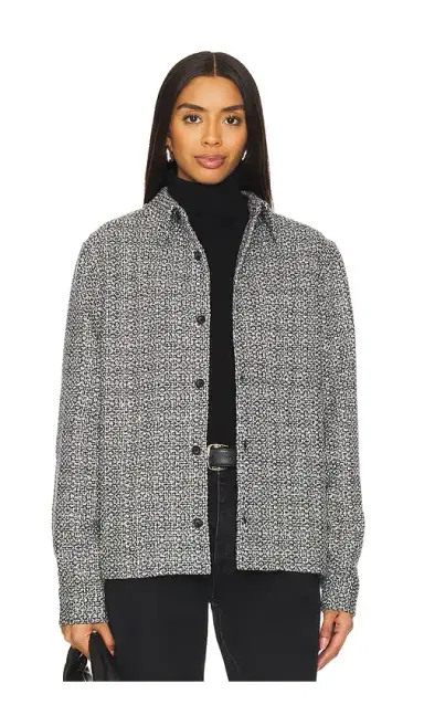 WAO Boucle Tweed Shirt Jacket | Thumbnail 1 WAO Boucle Tweed Shirt Jacket | Thumbnail 1