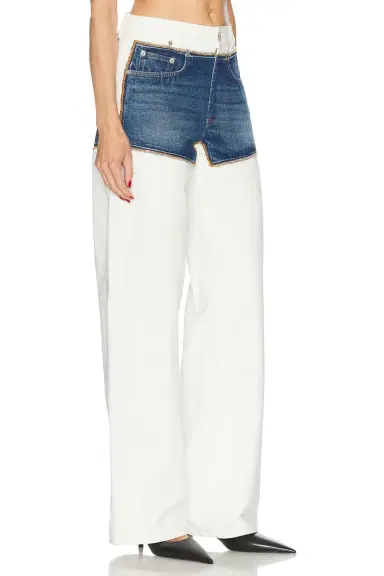 Jean Paul Gaultier Petit Grand Wide Leg Jeans | Thumbnail 2 Jean Paul Gaultier Petit Grand Wide Leg Jeans | Thumbnail 2