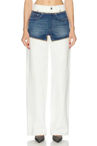 Jean Paul Gaultier Petit Grand Wide Leg Jeans | Thumbnail 1 Jean Paul Gaultier Petit Grand Wide Leg Jeans | Thumbnail 1