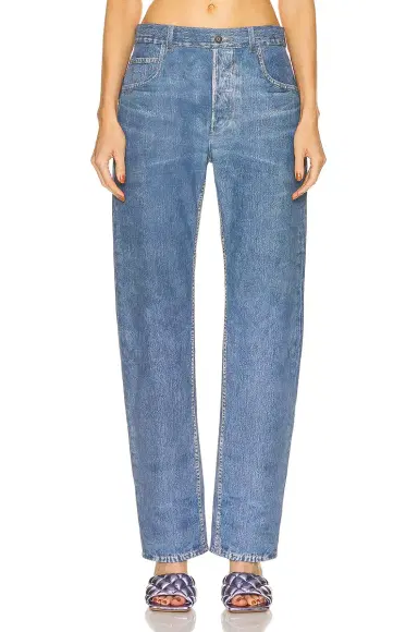Bottega Veneta Leather Straight Leg Pant | Thumbnail 1 Bottega Veneta Leather Straight Leg Pant | Thumbnail 1
