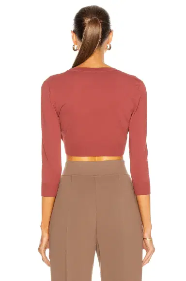 ALAÏA Cropped Cardigan | Thumbnail 3 ALAÏA Cropped Cardigan | Thumbnail 3