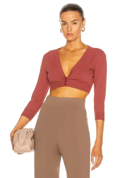 ALAÏA Cropped Cardigan | Thumbnail 1 ALAÏA Cropped Cardigan | Thumbnail 1