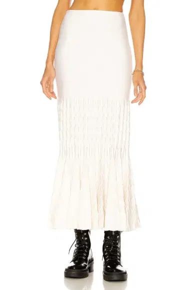 Alaïa Fit and Flare Maxi Skirt | Thumbnail 1 Alaïa Fit and Flare Maxi Skirt | Thumbnail 1