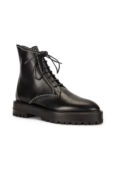 ALAÏA Leather Micro Oeillets Boots | Thumbnail 2 ALAÏA Leather Micro Oeillets Boots | Thumbnail 2