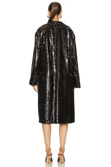 Bottega Veneta Croc Embossed Coat | Thumbnail 3 Bottega Veneta Croc Embossed Coat | Thumbnail 3