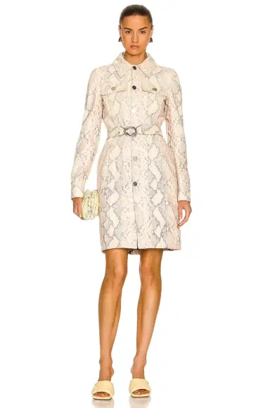 Bottega Veneta Faded Python Print Coat | Thumbnail 2 Bottega Veneta Faded Python Print Coat | Thumbnail 2