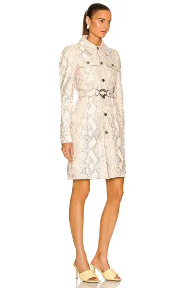 Bottega Veneta Faded Python Print Coat | Thumbnail 3 Bottega Veneta Faded Python Print Coat | Thumbnail 3