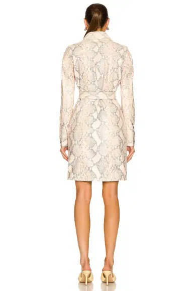Bottega Veneta Faded Python Print Coat | Thumbnail 4 Bottega Veneta Faded Python Print Coat | Thumbnail 4