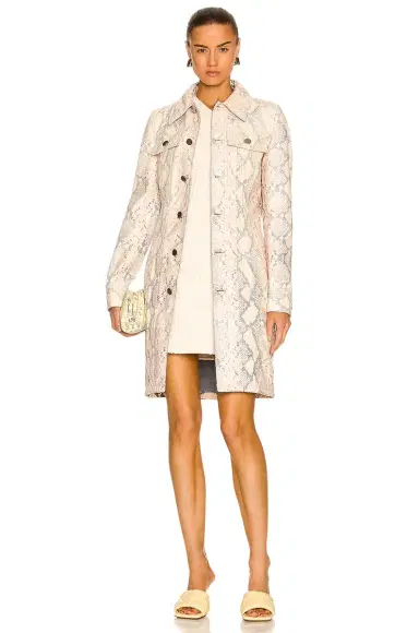 Bottega Veneta Faded Python Print Coat | Thumbnail 1 Bottega Veneta Faded Python Print Coat | Thumbnail 1