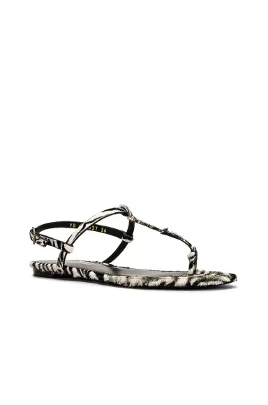 Saint Laurent Cassandra Flat Sandals | Thumbnail 2 Saint Laurent Cassandra Flat Sandals | Thumbnail 2