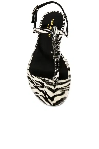 Saint Laurent Cassandra Flat Sandals | Thumbnail 4 Saint Laurent Cassandra Flat Sandals | Thumbnail 4