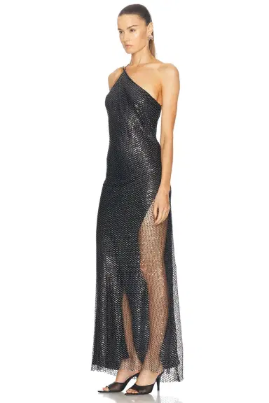 The Sei Sheer Slit One Shoulder Gown | Thumbnail 3 The Sei Sheer Slit One Shoulder Gown | Thumbnail 3