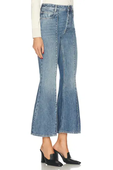 Bottega Veneta Cropped Kick Flare Leg Jeans | Thumbnail 2 Bottega Veneta Cropped Kick Flare Leg Jeans | Thumbnail 2