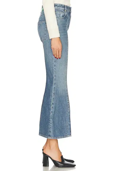 Bottega Veneta Cropped Kick Flare Leg Jeans | Thumbnail 3 Bottega Veneta Cropped Kick Flare Leg Jeans | Thumbnail 3