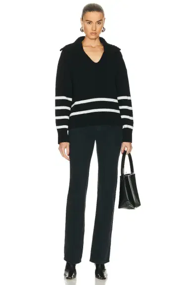 Moncler Long Sleeve Polo Sweater | Thumbnail 5 Moncler Long Sleeve Polo Sweater | Thumbnail 5