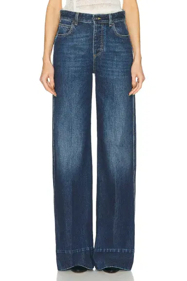 Bottega Veneta Indigo Wide Leg Jeans | Thumbnail 1 Bottega Veneta Indigo Wide Leg Jeans | Thumbnail 1