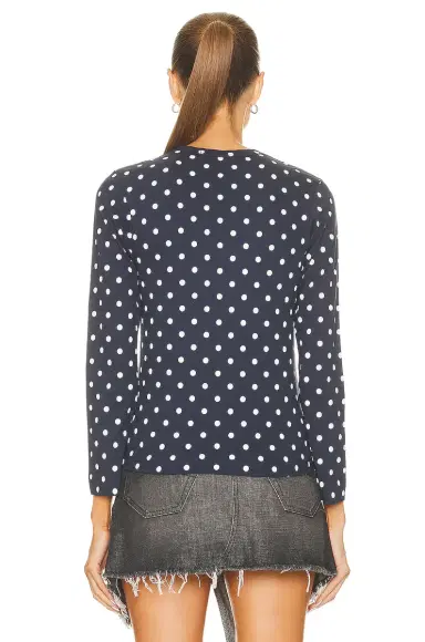 Comme des Garçons PLAY Cotton Red Emblem Dot Tee | Thumbnail 3 Comme des Garçons PLAY Cotton Red Emblem Dot Tee | Thumbnail 3