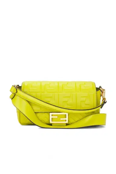 Fendi Embossed FF Baguette Shoulder Bag | Thumbnail 3 Fendi Embossed FF Baguette Shoulder Bag | Thumbnail 3