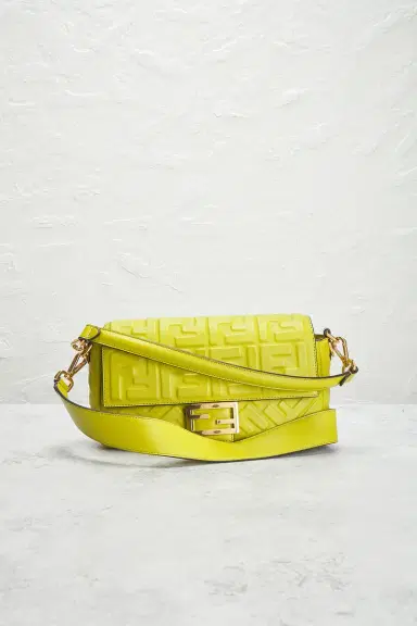 Fendi Embossed FF Baguette Shoulder Bag | Thumbnail 4 Fendi Embossed FF Baguette Shoulder Bag | Thumbnail 4