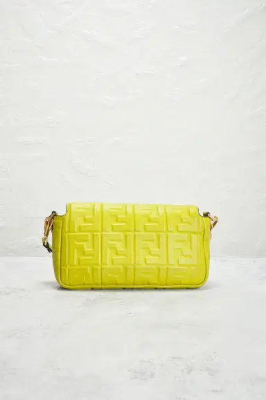 Fendi Embossed FF Baguette Shoulder Bag | Thumbnail 5 Fendi Embossed FF Baguette Shoulder Bag | Thumbnail 5