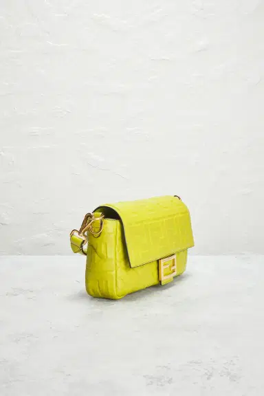 Fendi Embossed FF Baguette Shoulder Bag | Thumbnail 6 Fendi Embossed FF Baguette Shoulder Bag | Thumbnail 6